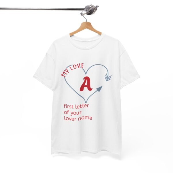 Personalized Love Letter Unisex Heavy Cotton Tee - Image 14