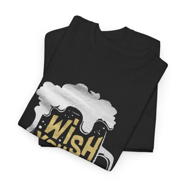 Funny Unisex Heavy Cotton Tee - 'Wish You Were Beer' - Image 18
