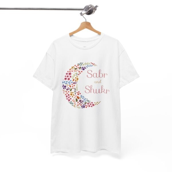 Sabr and Shukr Unisex Heavy Cotton Tee - Inspirational Moon Design, Perfect for Everyday Wear - Image 12