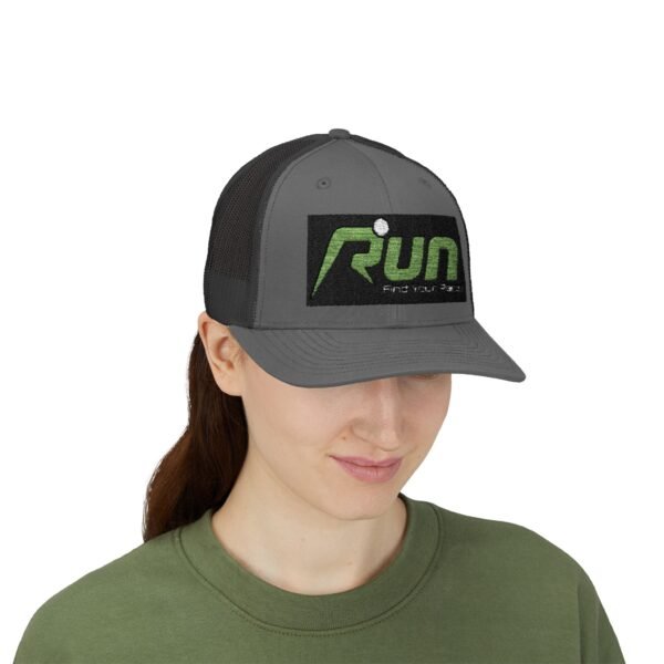 RUN Snapback Trucker Cap - Find Your Pace, Perfect for Runners and Outdoor Enthusiasts - Image 29