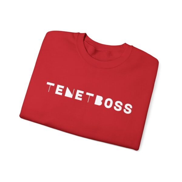 Trendy Unisex Crewneck Sweatshirt - 'TENETBOSS' Graphic - Image 3