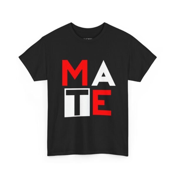 Girls Heavy Cotton Tee: Bold 'MATE' Graphic Tee for Casual Style - Image 7