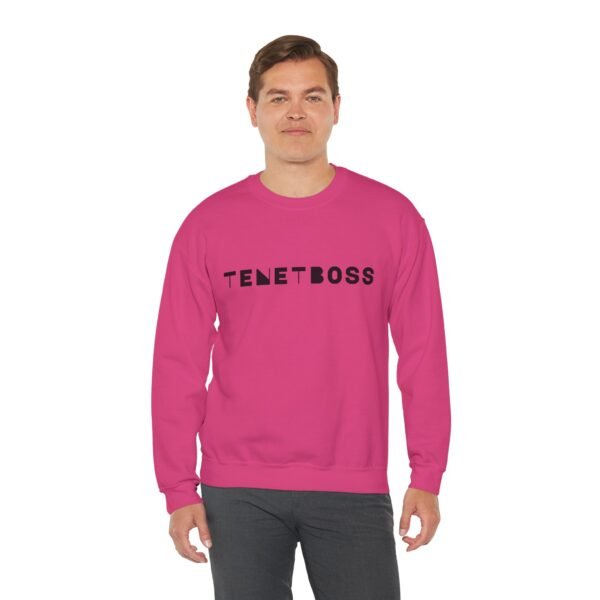 Trendy Unisex Crewneck Sweatshirt - 'TENETBOSS' Statement Piece - Image 5