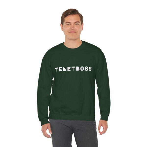 Unisex Heavy Blend™ Crewneck Sweatshirt - Trendy TENETBOSS Logo - Image 5