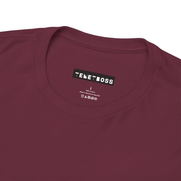 Maroon color unisex Cotton Tee - Image 6