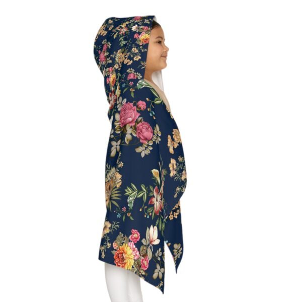 Floral Youth Hooded Towel - Perfect for Bath Time & Pool Fun - Image 7
