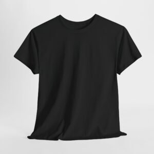 Black color unisex Cotton Tee