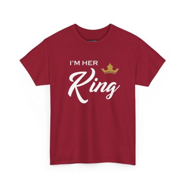 I'm Her King Unisex Heavy Cotton Tee | Perfect Gift for Partners - Image 2