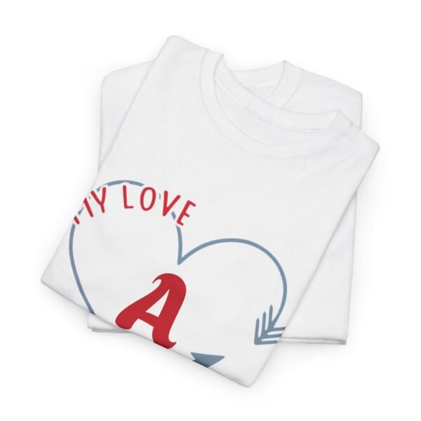 Personalized Love Letter Unisex Heavy Cotton Tee - Image 18