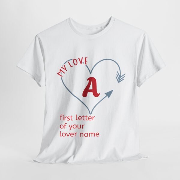 Personalized Love Letter Unisex Heavy Cotton Tee - Image 13