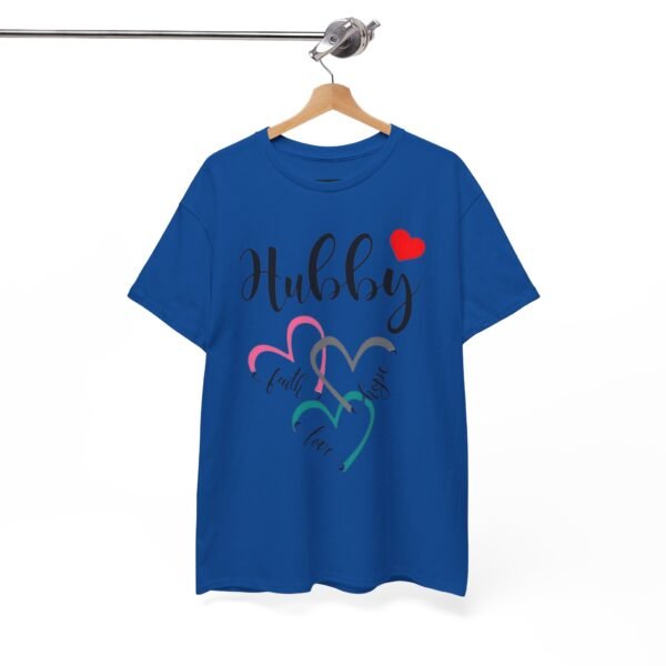 Hubby Love Hearts Unisex Heavy Cotton Tee - Perfect Gift for Husband - Image 14