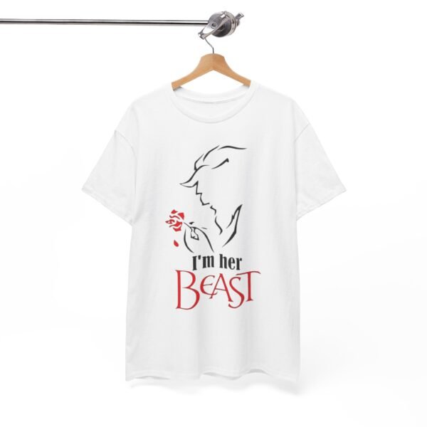 I'm Her Beast Unisex Heavy Cotton Tee - Romantic Couples Shirt - Image 4