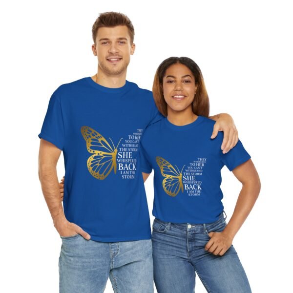 Empowering Butterfly Quote Unisex Heavy Cotton Tee - Image 9