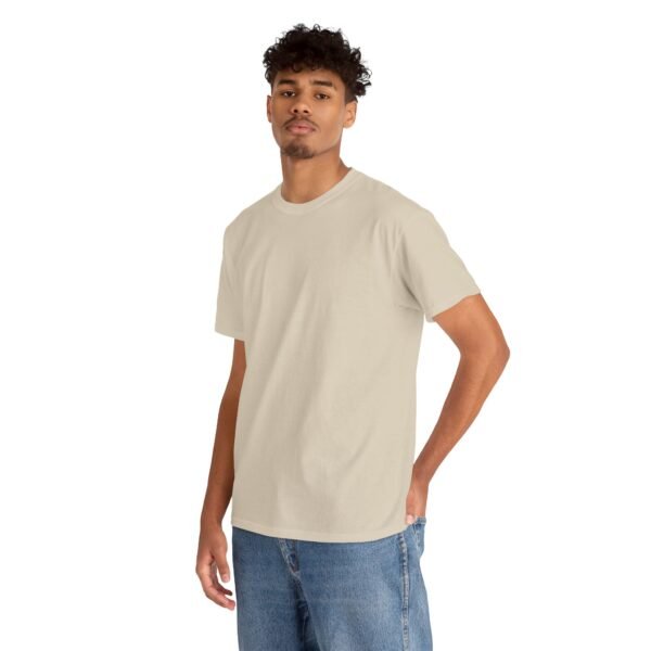 Sand color unisex Cotton Tee - Image 10