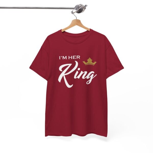 I'm Her King Unisex Heavy Cotton Tee | Perfect Gift for Partners - Image 4