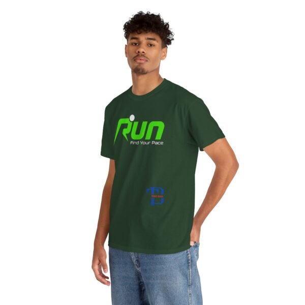 Unisex Heavy Cotton Tee - 'Run Your Pace' Motivational Fitness Shirt - Image 20
