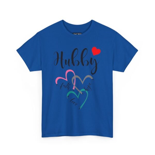 Hubby Love Hearts Unisex Heavy Cotton Tee - Perfect Gift for Husband - Image 11