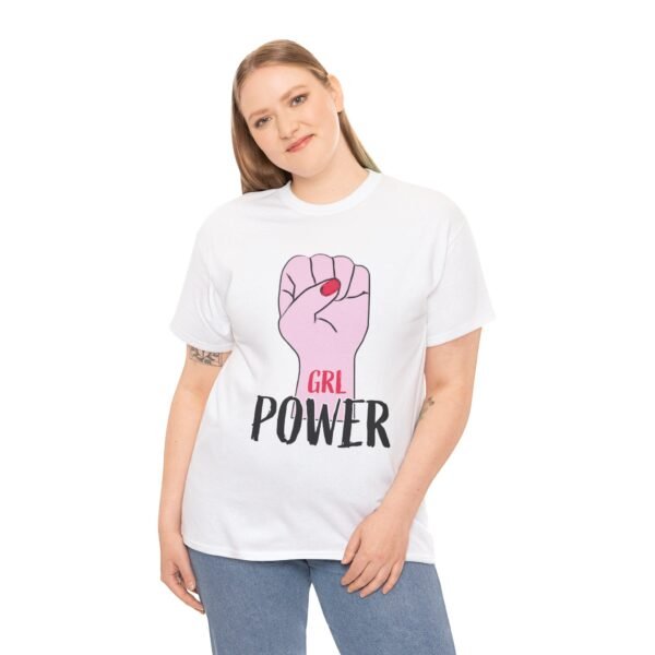 Empowered Women girls Heavy Cotton Tee - GRL POWER Graphic Shirt - Image 19
