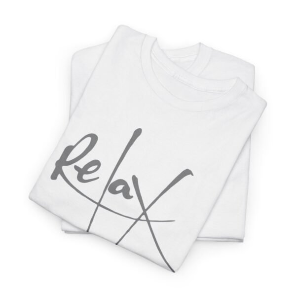 Unisex Heavy Cotton Tee - Relax Design for Casual Comfort - Image 12