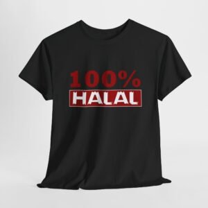 100% Halal Unisex Heavy Cotton Tee - Comfortable & Stylish Islamic Apparel
