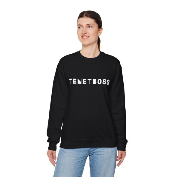 Unisex Heavy Blend™ Crewneck Sweatshirt - TENETBOSS Black Sweatshirt for Everyday Style - Image 7