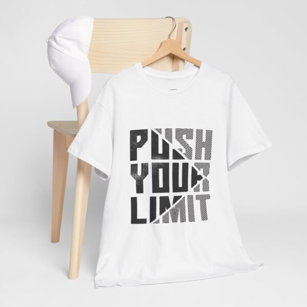 Motivational Unisex Heavy Cotton Tee - "Push Your Limit" - Image 15