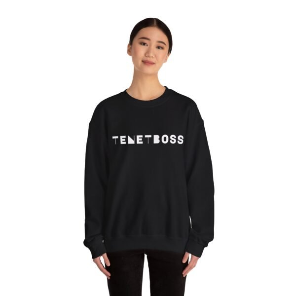 Unisex Heavy Blend™ Crewneck Sweatshirt - TENETBOSS Black Sweatshirt for Everyday Style - Image 4