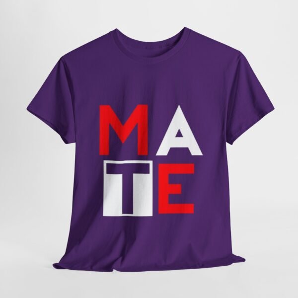 Modern men  Heavy Cotton Tee - 'MATE' Graphic Design - Image 13