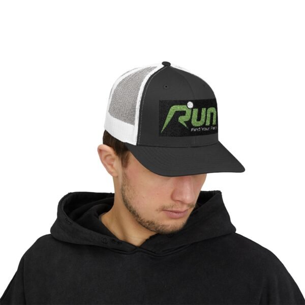 RUN Snapback Trucker Cap - Find Your Pace, Perfect for Runners and Outdoor Enthusiasts - Image 21