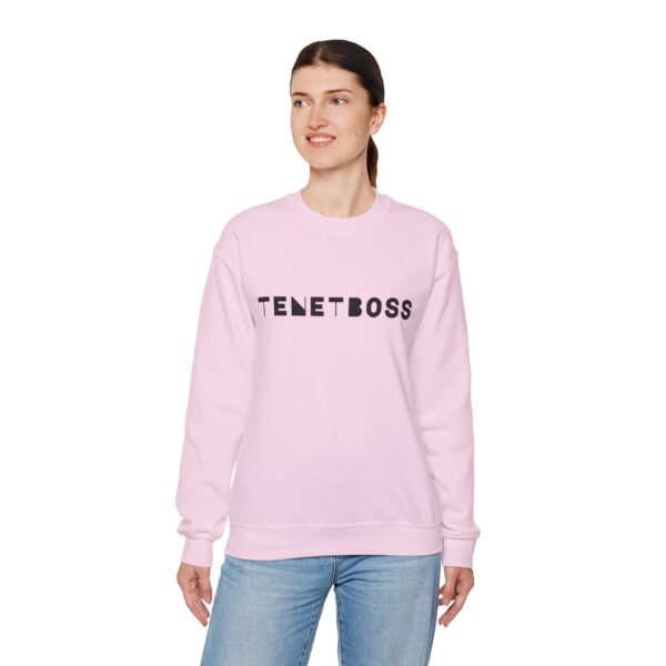 Trendy Unisex Crewneck Sweatshirt - 'TENETBOSS' Statement Piece - Image 18