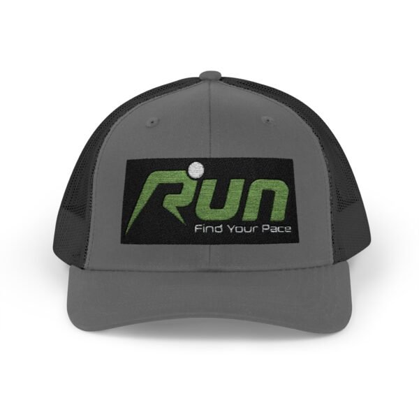 RUN Snapback Trucker Cap - Find Your Pace, Perfect for Runners and Outdoor Enthusiasts - Image 25