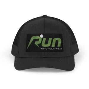 RUN Snapback Trucker Cap - Find Your Pace, Perfect for Runners and Outdoor Enthusiasts