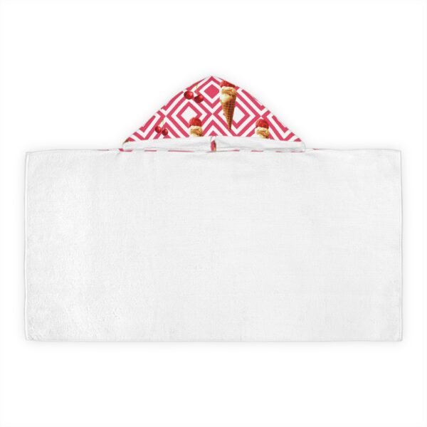 Ice Cream Delight Youth Hooded Towel - Fun and Stylish Swim Accessory - Image 3