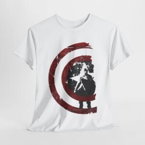 Vintage-Inspired Unisex Heavy Cotton Tee with Retro Graphic
