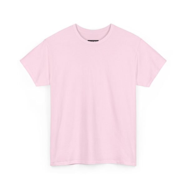 Light pink color unisex Cotton Tee - Image 3
