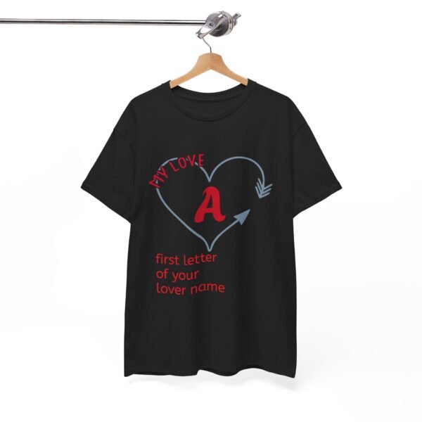 Personalized Love Letter Unisex Heavy Cotton Tee - Image 4