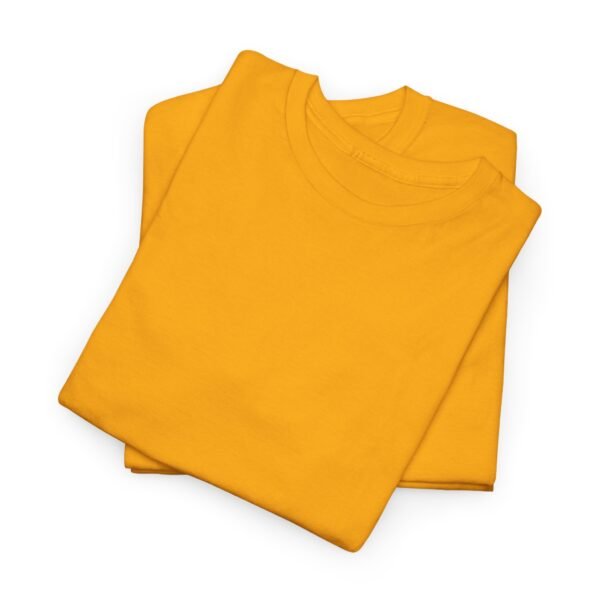 Gold color unisex Cotton Tee - Image 8