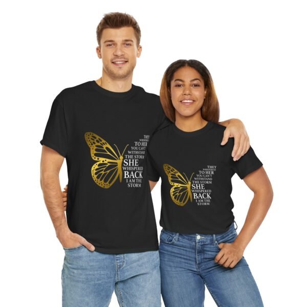 Empowering Butterfly Quote Unisex Heavy Cotton Tee - Image 19
