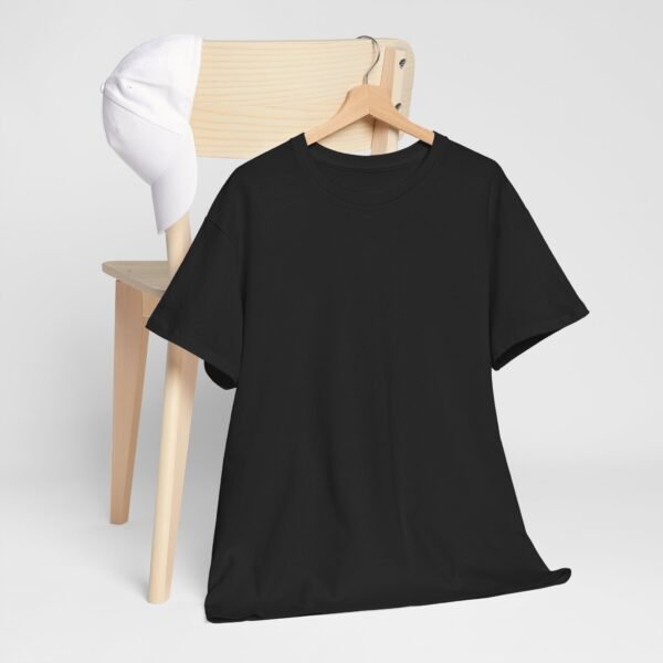 Black color unisex Cotton Tee - Image 5