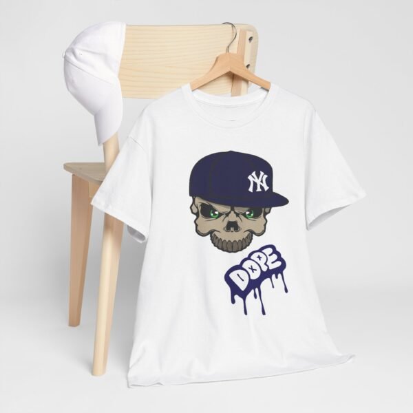 Dope Skull Unisex Heavy Cotton Tee - Streetwear Style - Image 15