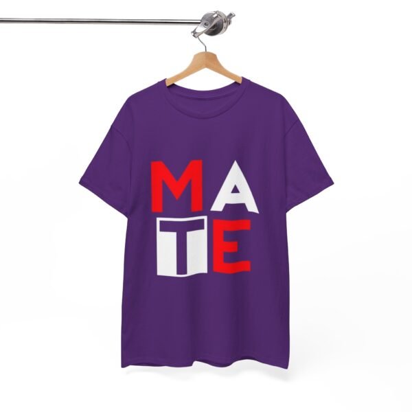 Modern men  Heavy Cotton Tee - 'MATE' Graphic Design - Image 14