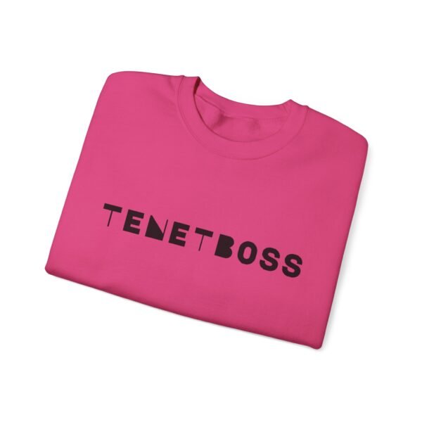 Trendy Unisex Crewneck Sweatshirt - 'TENETBOSS' Statement Piece - Image 3