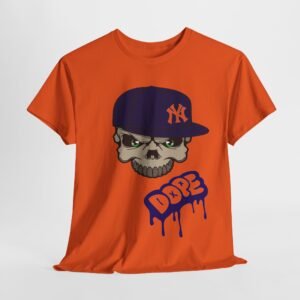 Dope Skull Unisex Heavy Cotton Tee - Streetwear Style