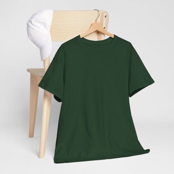 Forest Green color unisex Cotton Tee - Image 5