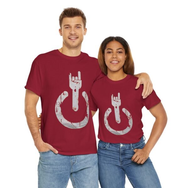 Rock On Unisex Heavy Cotton Tee - Music Lover's Graphic T-Shirt - Image 18