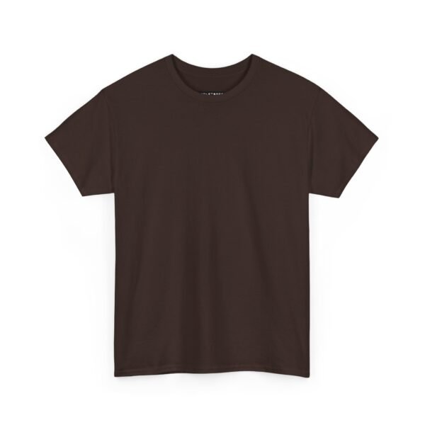 Dark chocolate color unisex Cotton Tee - Image 3