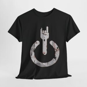 Rock On Unisex Heavy Cotton Tee - Music Lover's Graphic T-Shirt