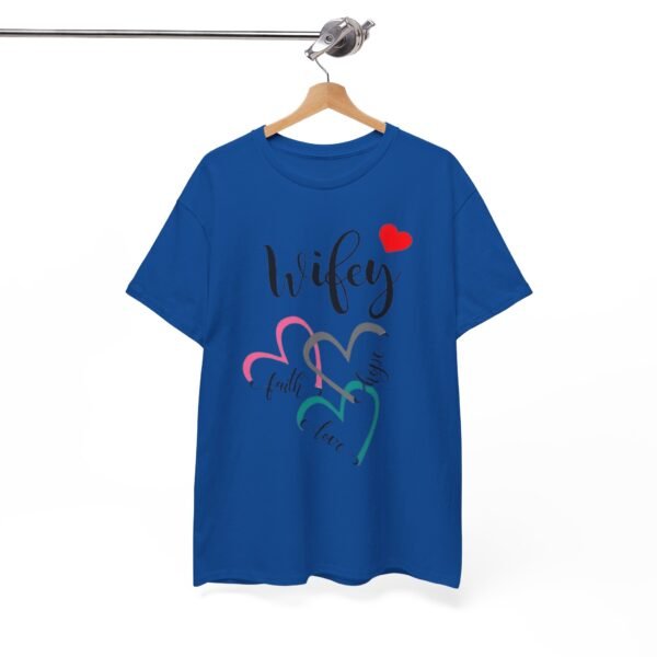 Wifey Hearts Unisex Heavy Cotton Tee - Faith, Love, and Friendship - Image 14