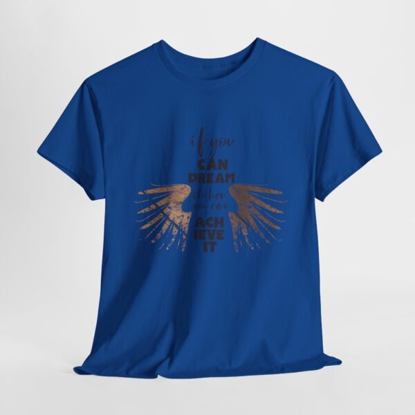 Inspirational Unisex Heavy Cotton Tee - "If You Can Dream It, You Can Achieve It" - Image 13