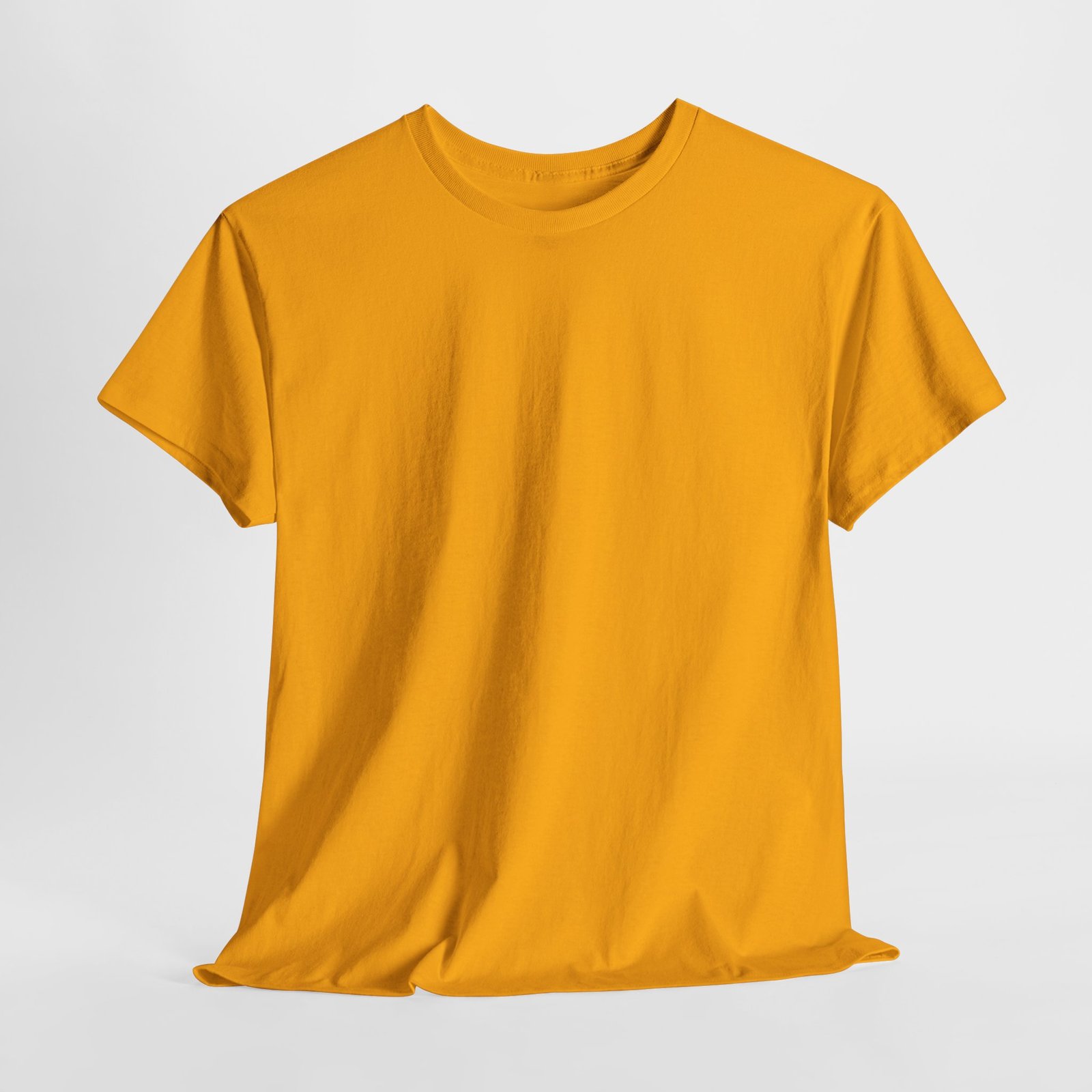 Gold color unisex Cotton Tee